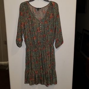 Boho dress multi color